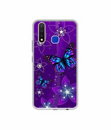 Amazon Brand - Solimo Designer Butterflies UV Printed Soft Back Case Mobile Cover for Vivo U20