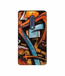 Amazon Brand - Solimo Designer Painting 3D Printed Hard Back Case Mobile Cover for Nokia 5