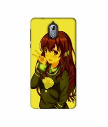 Amazon Brand - Solimo Designer DJ Girl Vector 3D Printed Hard Back Case Mobile Cover for Nokia 3.1