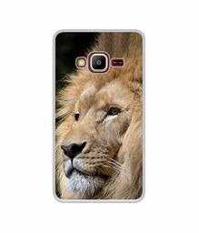 Amazon Brand - Solimo Designer Lion UV Printed Soft Back Case Mobile Cover for Samsung Z2