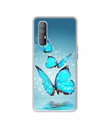 Amazon Brand - Solimo Designer Flying Butterflies UV Printed Soft Back Case Mobile Cover for Oppo Reno 3 Pro