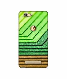 Amazon Brand - Solimo Designer Green Shad Texture 3D Printed Hard Back Case Mobile Cover for Gionee F103 Pro