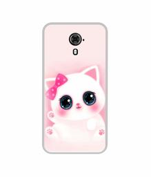 Amazon Brand - Solimo Designer Babby Kitty UV Printed Soft Back Case Mobile Cover for Micromax Yu Yureka Black