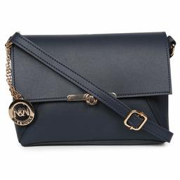 Nia & Nicole Women's Sling Bag (Navy Blue)