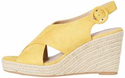 Amazon Brand - find. Women's Crossover High Wedge Espadrille