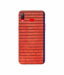 Amazon Brand - Solimo Designer Red and Purple Brick 3D Printed Hard Back Case Mobile Cover for Samsung Galaxy A6s