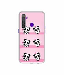 Amazon Brand - Solimo Designer Panda Pattern UV Printed Soft Back Case Mobile Cover for Realme 5 Pro