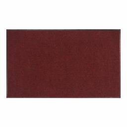 AmazonBasics - Alfombra de vinilo con reverso de costilla lineal, Rojo/Negro, 10.2 x 15.2 cm