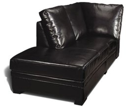 Strathwood Aspen Leather Chaise, Brown