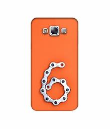 Amazon Brand - Solimo Designer Number Six 3D Printed Hard Back Case Mobile Cover for Samsung Galaxy E7