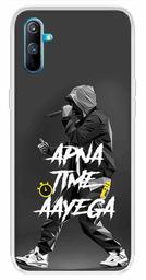 Amazon Brand - Solimo Designer Multicolor Apna Time Ayega Grey Design Printed Soft Back Case Mobile Cover for Realme C3