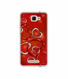 Amazon Brand - Solimo Designer Hearts UV Printed Soft Back Case Mobile Cover for Panasonic Eluga I3