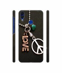 Amazon Brand - Solimo Designer Love and Peace 3D Printed Hard Back Case Mobile Cover for Huawei Honor 8C