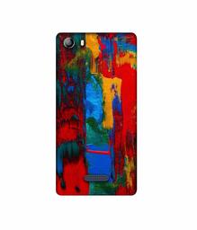 Amazon Brand - Solimo Designer Multiolor Brush Texture on Wall 3D Printed Hard Back Case Mobile Cover for Micromax Canvas 5 E481