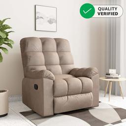 Amazon Brand - Solimo Capri Single Seater Fabric Recliner (Mocha)