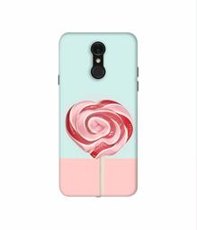 Amazon Brand - Solimo Designer Round Candy 3D Printed Hard Back Case Mobile Cover for LG Q7