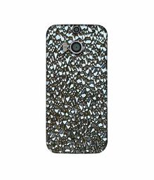 Amazon Brand - Solimo Designer Foil Paper Texture 3D Printed Hard Back Case Mobile Cover for HTC One M8