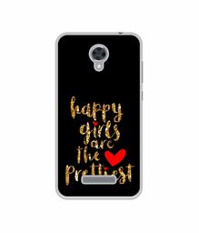 Amazon Brand - Solimo Designer Happy Girls are The Prettiest UV Printed Soft Back Case Mobile Cover for Panasonic Eluga i2 Active