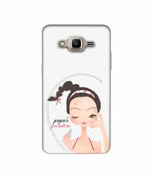 Amazon Brand - Solimo Designer Papa's Princess 3D Printed Hard Back Case Mobile Cover for Samsung Galaxy J2 Prime