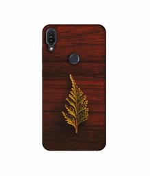 Amazon Brand - Solimo Designer Leaf on Wood 3D Printed Hard Back Case Mobile Cover for Asus Zenfone Max Pro M1 ZB601KL