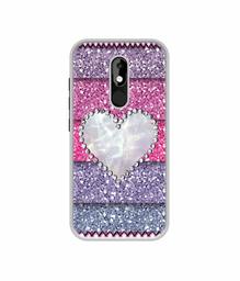 Amazon Brand - Solimo Designer Stone Heart UV Printed Soft Back Case Mobile Cover for Micromax Canvas Selfie 3 Q460