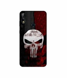 Amazon Brand - Solimo Designer Punisher Skull 3D Printed Hard Back Case Mobile Cover for Asus ZenFone Max Pro M2