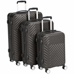 AmazonBasics Geometric Luggage 28-Inch, Black