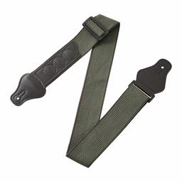 AmazonBasics Adjustable Guitar Strap For Electric/Acoustic Guitar/Bass - Includes 3 Pick Holders - Cotton Strap, Green