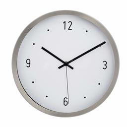 AmazonBasics - Relógio de parede, horas marcadas com malha, 30,5 cm, níquel