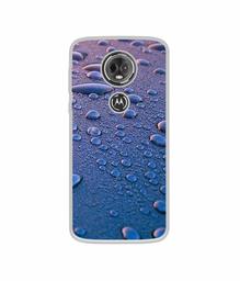 Amazon Brand - Solimo Designer Water Drops UV Printed Soft Back Case Mobile Cover for Motorola Moto E5 Plus