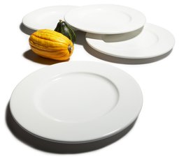 Pinzon 11-Inch White Dinner Plates, Set of 4 (retired)