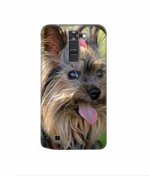 Amazon Brand - Solimo Designer Hairy Puppy 3D Printed Hard Back Case Mobile Cover for LG K10