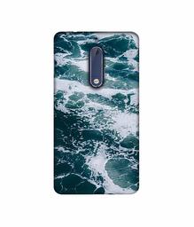 Amazon Brand - Solimo Designer Sea Waves 3D Printed Hard Back Case Mobile Cover for Nokia 5