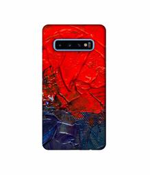 Amazon Brand - Solimo Designer Red Wax Color 3D Printed Hard Back Case Mobile Cover for Samsung Galaxy S10 Plus