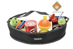 Alphabetz Car Seat Kids Activity Travel Tray, Black