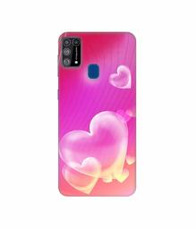 Amazon Brand - Solimo Designer Heart Abstract 3D Printed Hard Back Case Mobile Cover for Samsung Galaxy M31