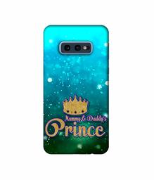 Amazon Brand - Solimo Designer Mummy & Daddy's Prince 3D Printed Hard Back Case Mobile Cover for Samsung Galaxy S10e