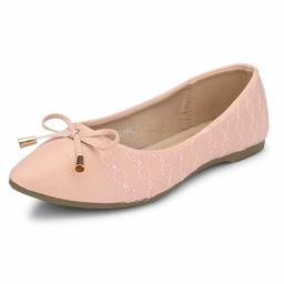 Flavia Women's Pink Ballet Flats-5 UK (37 EU) (6 US) (FL-99/PNK)