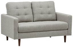 Amazon Brand – Rivet Cove Modern Tufted Loveseat with Tapered Legs, Mid-Century, 56