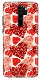 Amazon Brand - Solimo Designer Heart Pattern Design 3D Printed Hard Back Case Mobile Cover for Xiaomi Redmi Note 8 Pro