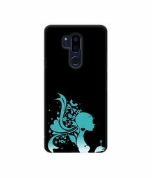 Amazon Brand - Solimo Designer Lady Vector N 3D Printed Hard Back Case Mobile Cover for LG G7 ThinQ