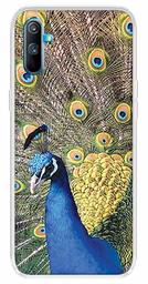 Amazon Brand - Solimo Designer Multicolor Peacock Design Printed Soft Back Case Mobile Cover for Realme C3