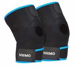 Amazon Brand - Solimo Patella Knee Support, Black/Blue