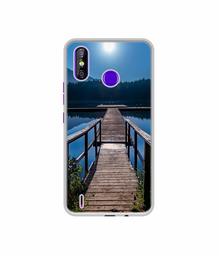 Amazon Brand - Solimo Designer Wooden Beach UV Printed Soft Back Case Mobile Cover for Tecno Spark 4 Air