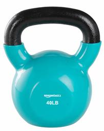 AmazonBasics Vinyl Kettlebell, 40lb