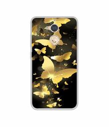 Amazon Brand - Solimo Designer Golden Butterfly Pattern UV Printed Soft Back Case Mobile Cover for Gionee S6 Pro