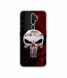 Amazon Brand - Solimo Designer Punisher Skull UV Printed Soft Back Case Mobile Cover for Oppo A5 (2020)