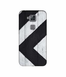 Amazon Brand - Solimo Designer Black Paint Texture on Wood 3D Printed Hard Back Case Mobile Cover for Huawei G8