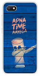 Amazon Brand - Solimo Designer Multicolor Apna Time Ayega Blue Design Printed Soft Back Case Mobile Cover for Xiaomi Redmi 6A