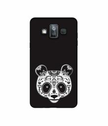 Amazon Brand - Solimo Designer Panda Illustrator 3D Printed Hard Back Case Mobile Cover for Samsung Galaxy J7 Duo